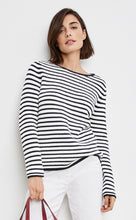 Cotton Pullover with Stripes