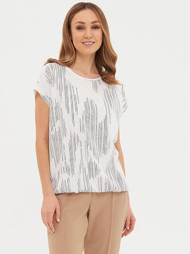 Top with an Elasticated Hem