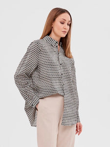 Check Cotton Blouse