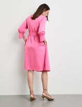 Cotton Dress with Side Slits