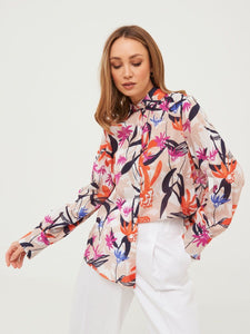 Cotton Blouse with Print