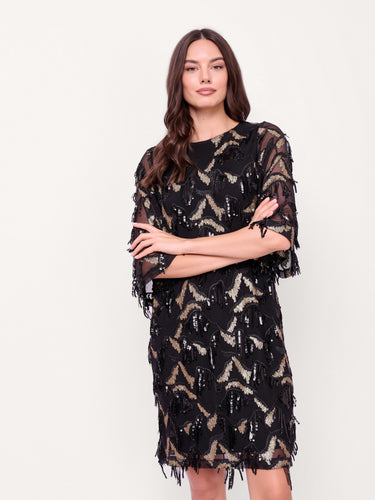 Dress with Sequin Embellishment