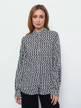 Blouse with a Geometric Print