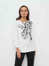 Top with Floral Embellishment