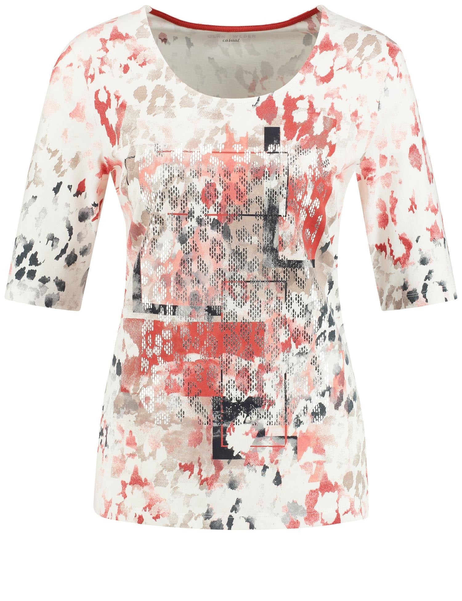 Top with print - ELIZABETH SCHINDLER
