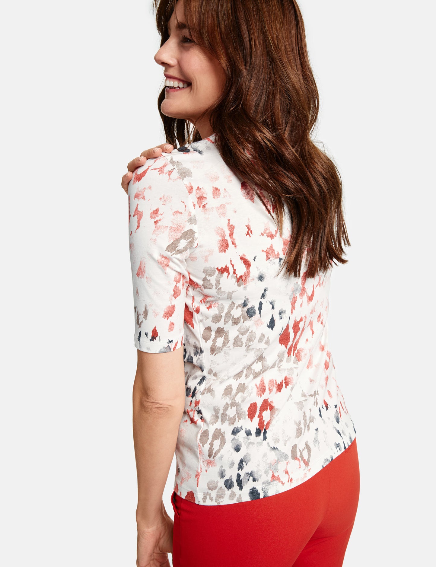 Top with print - ELIZABETH SCHINDLER