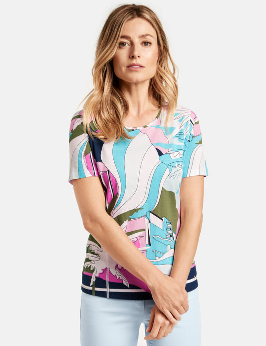 Top with Print - ELIZABETH SCHINDLER