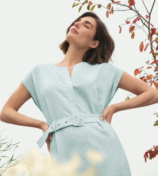 Linen Blend Dress