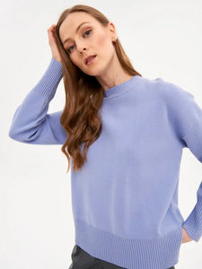 Soft Pullover with Elongated Back