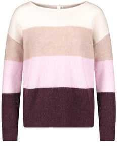 Pullover with Block Stripes