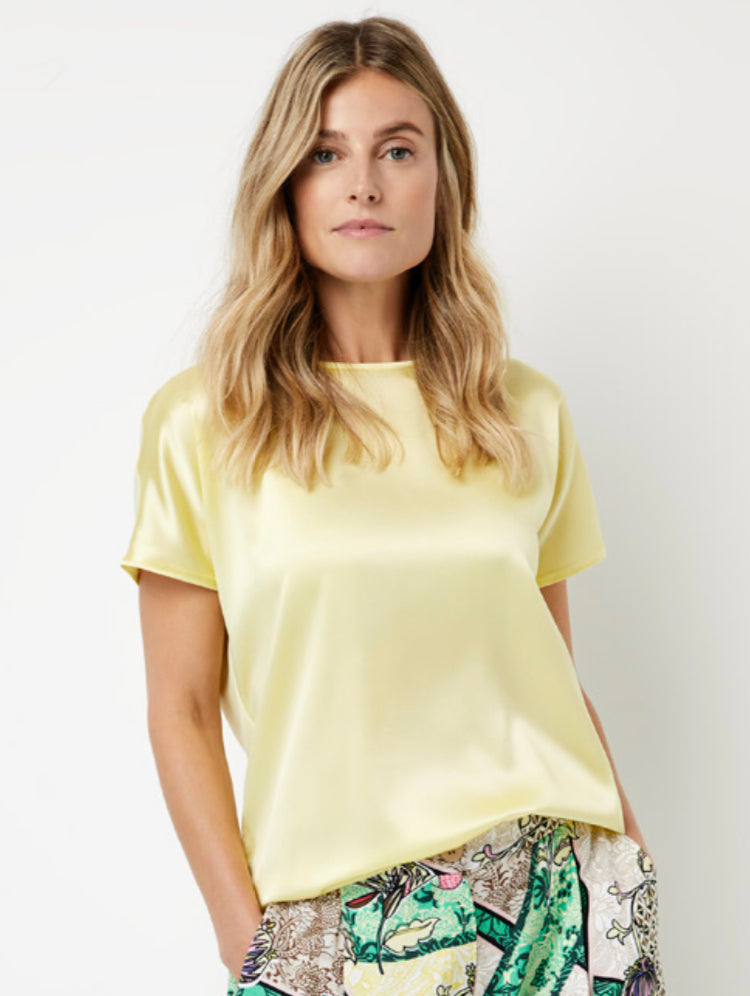 Top with Silk Front