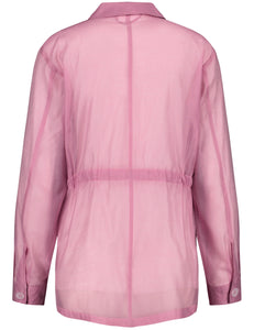 Semi-Sheer Blazer Jacket