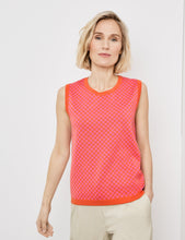 Pullover with a Diamond Pattern