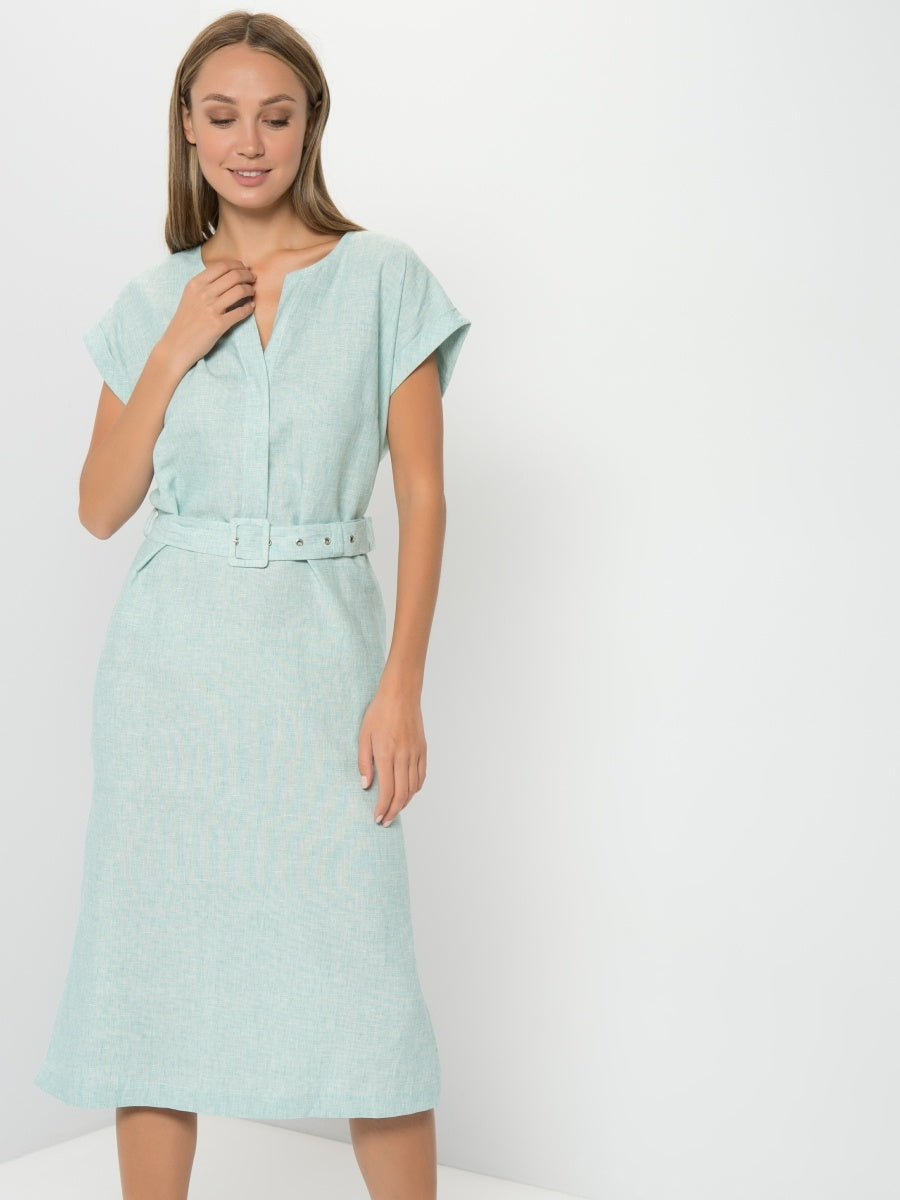 Linen Blend Dress