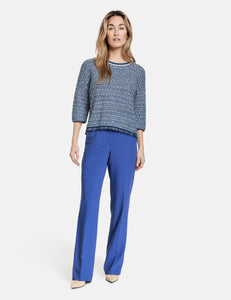 Classic Trousers with Pressed Pleats