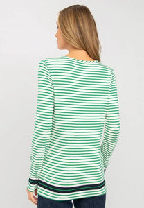 Top with Fine Stripes