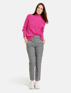 Grey Check Trousers