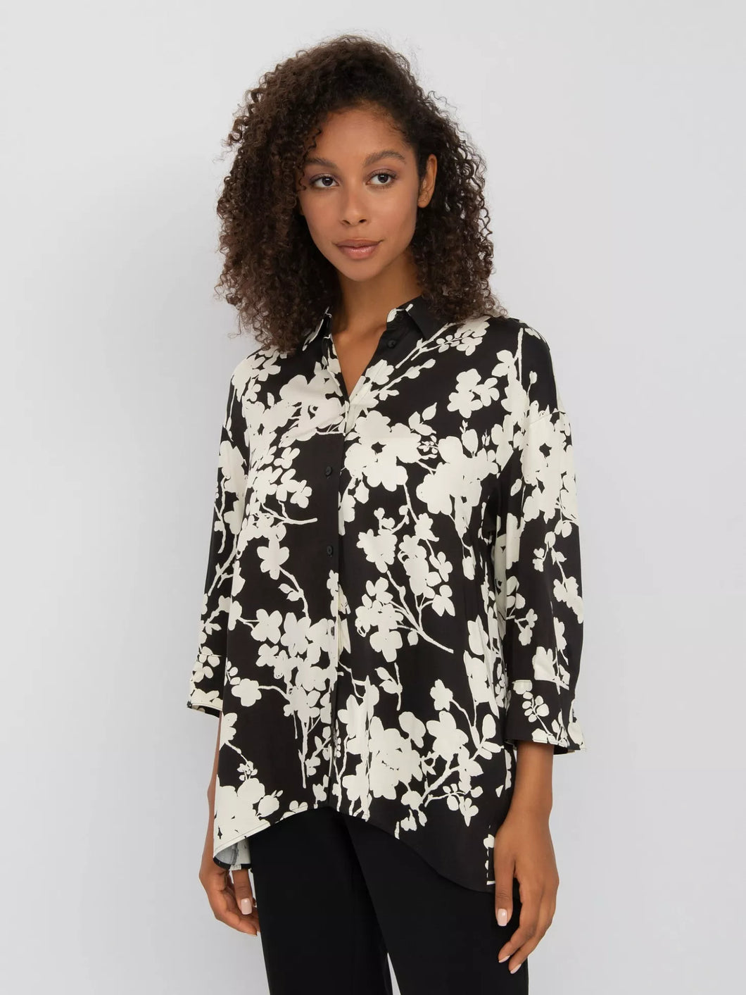 Blouse with a Floral Print