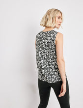 Blouse with a Graphic Pattern