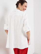 Linen Blouse with Side Slits