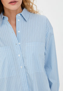 Blouse with Fine Stripes