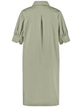 Cotton Dress with Inverted Pleat
