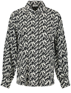 Blouse with a Geometric Pattern