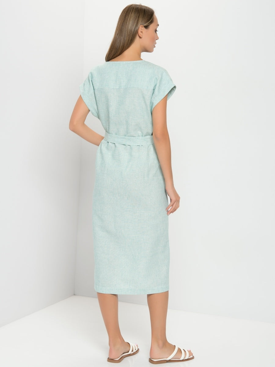 Linen Blend Dress
