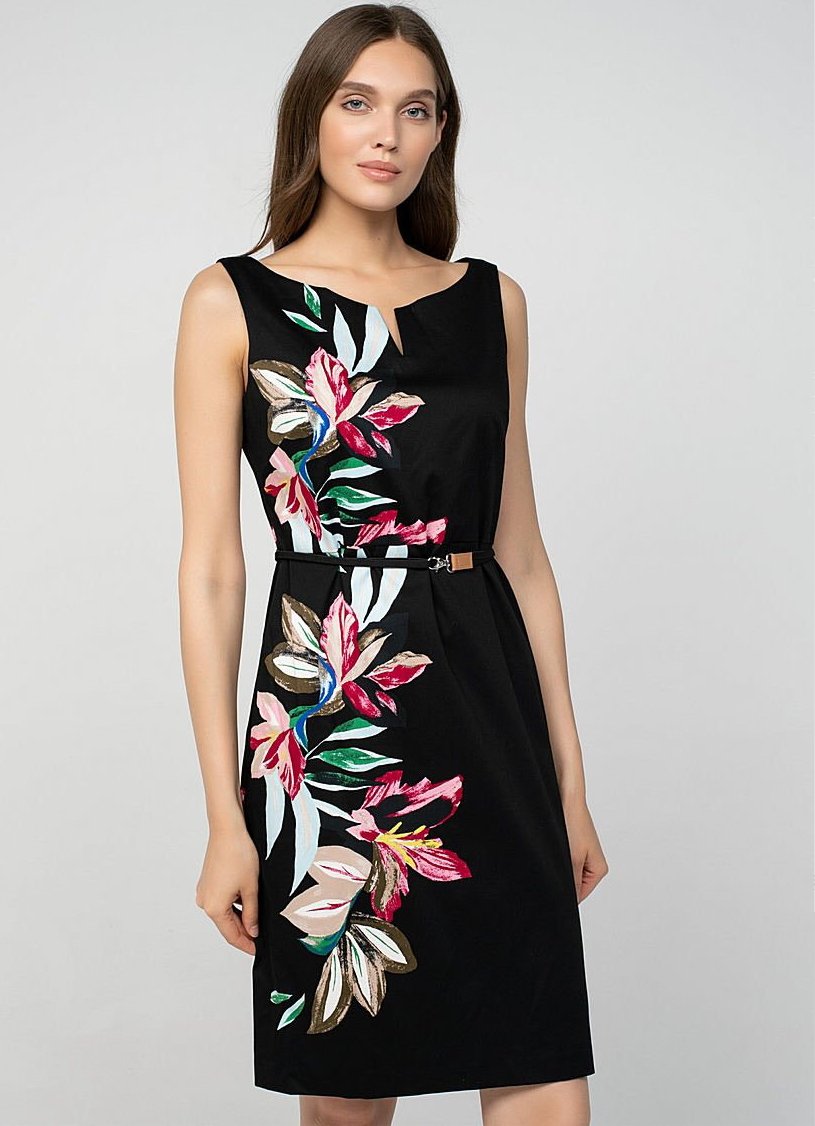 Dress with an Artistic Print