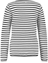 Cotton Pullover with Stripes