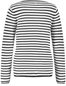 Cotton Pullover with Stripes