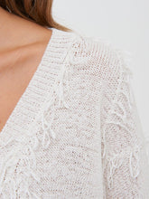 Pullover with Fringed Detail
