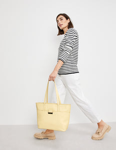 Cotton Pullover with Stripes