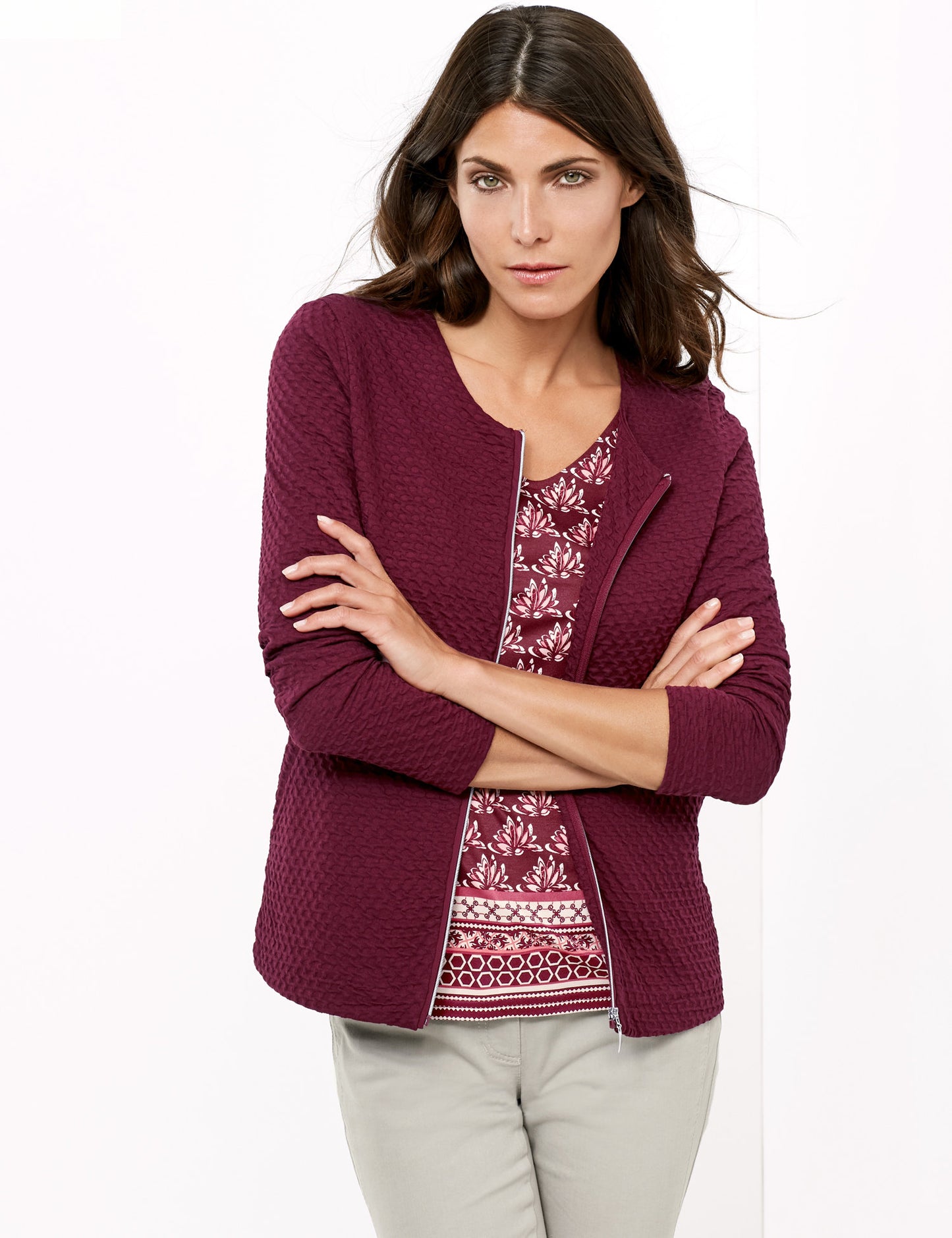 Zippered Cardigan
