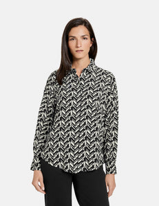 Blouse with a Geometric Pattern