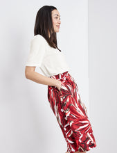 Linen Skirt with Print